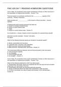FINC 425 DAY 1 READING HOMEWORK QUESTIONS
