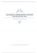 SAUNDERS COMPREHENSIVE REVIEW FOR NCLEX RN 2024