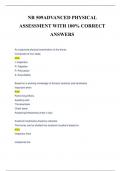 NR 509ADVANCED PHYSICAL  ASSESSMENT WITH 100% CORRECT  ANSWERS