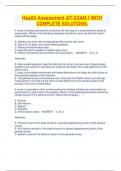 Health Assessment ATI EXAM 1 WITH COMPLETE SOLUTIONS&period;lth Assessment ATI EXAM 1 WITH COMPLETE SOLUTIONS&period;