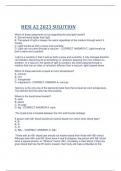 HESI A2 2023 SULUTION