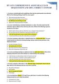 RN VATI COMPREHENSIVE ASSMT  REAL EXAM 180 QUESTIONS AND 100&percnt; CORRECT ANSWERS RECENTLY UPDATED