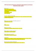 CPR Test-American Red Cross &lpar;100 OUT OF 100&rpar; Questions and Answer Elaborations &lpar;New Update&rpar;