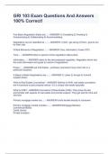 GRI 103 Exam Questions And Answers 100&percnt; Correct&excl;