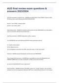 AUD final review exam questions & answers 2023&sol;2024