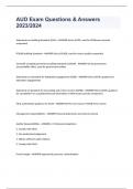 AUD Exam Questions & Answers 2023&sol;2024