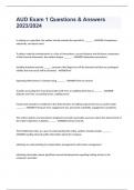 AUD Exam 1 Questions & Answers 2023&sol;2024