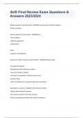 AUD Final Review Exam Questions & Answers 2023&sol;2024
