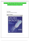 Test Bank - Microbiology with Diseases by Taxonomy&comma; 6th Edition &lpar;Bauman&comma; 2020&rpar;&comma; Chapter 1-27 &vert; All Chapters