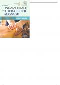 Mosby's Fundamentals For Therapeutic Massage 4th Ed By Firtz - Test Bank
