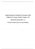 Solution Manual for Principles of Economics, 10th Edition By N. Gregory Mankiw Chapter 1-38 A+