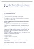 Chemo Certification Renewal Quizzes & Ans&hellip;