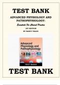ADVANCED PHYSIOLOGY AND PATHOPHYSIOLOGY- ESSENTIALS FOR CLINICAL PRACTICE 1ST EDITION TEST BANK BY NANCY TKACS ISBN-978-0826177070