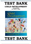 CHILD DEVELOPMENT 9TH EDITION BY LAURA E. BERK TEST BANK ISBN- 978-0205149766