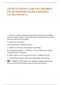  ATI RN NURSING CARE OF CHILDREN WITH NGN EXAM 