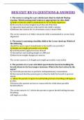 HESI EXIT RN V4 QUESTIONS & ANSWERS