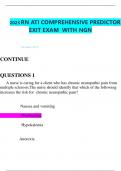 2023 RN ATI COMPREHENSIVE PREDICTOR  EXIT EXAM WITH NGN