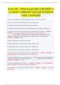 Econ 101 - Final Exam 2023 GRADED A LATEST VERSION 2OO QUESTIONS AND ANSWERS