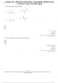 Chapter 18 - Aldehydes and Ketones_ Nucleophilic Addition to the Carbonyl Group (Test Bank)