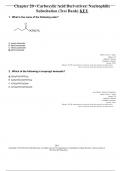 Chapter 20 - Carboxylic Acid Derivatives_ Nucleophilic Substitution (Test Bank)