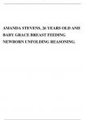AMANDA STEVENS&comma; 26 YEARS OLD AND BABY GRACE BREAST FEEDING NEWBORN UNFOLDING REASONING&period;