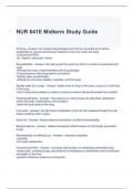 NUR 641E Midterm Study Guide latest updated