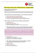 ACLS Exam Version B, Verified Solution, Updated 2023