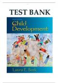 CHILD DEVELOPMENT 9TH EDITION BY LAURA E. BERK TEST BANK