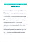 COR 106 &lpar;Actual&rpar; Exam with Complete & Updated Solutions Rated A&plus;