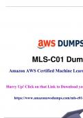 Explore All the Way to Success: Can You Afford to Miss 20% Off on AmazonAWSDumps for MLS-C01 Dumps PDF?