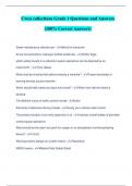 Cwea collections Grade 1 Questions and Answers &lpar;100&percnt; Correct Answers&rpar;
