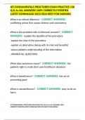 ATI FUNDAMENTALS PROCTORED EXAM PRACTICE 130 Q & As ALL ANSWERS 100&percnt; CORRECTLY&sol;VERIFIED LATEST DOWNLOAD 2023&sol;2024 BEST FOR NURSING