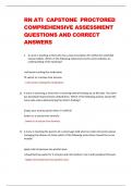 RN ATI CAPSTONE PROCTORED COMPREHENSIVE ASSESSMENT  QUESTIONS AND CORRECT  ANSWERS 