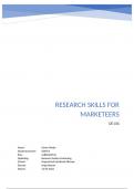 Exam (elaborations) - OE106 Research Skills for Marketeers (OE106) 