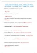 IAHSS SUPERVISOR EXAM 2023 - THIRD ADDITION &lpar;QUESTIONS & ANSWERS &lpar;100&percnt; CORRECT&sol;A&plus; GRADE