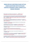 NR601/NR 601 MIDTERM EXAM ACTUAL  EXAM QUESTIONS WITH DETAILED  VERIFIED ANSWERS (100% CORRECT)/A+  GRADE ASSURED