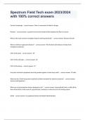 Spectrum Field Tech exam 2023&sol;2024 with 100&percnt; correct answers