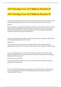 ATI Nursing Care of Children Practice B