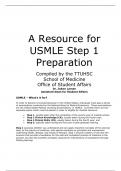 A Resource for USMLE Step 1 Preparation