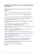 PROPERTY AND CASUALTY - NJ STATE EXAM WITH STUDY GUIDE EXAM
