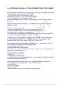 NJ ACCIDENT AND HEALTH PRODUCER PRACTICE EXAMS