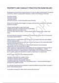 PROPERTY AND CASUALTY PRACTICE PSI EXAM-SOLVED