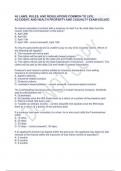 NJ LAWS&comma; RULES&comma; AND REGULATIONS COMMON TO LIFE&comma; ACCIDENT&comma; AND HEALTH PROPERTY AND CASUALTY EXAM-SOLVED