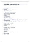ACCT 230 - EXAM 3 ALLEN QUESTIONS AND ANSWERS GRADED A&plus;
