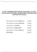 ATI RN Comprehensive Predictor FORM A&comma; B AND C EXAM EACH CONTAINIG 180 QUESTIONS AND ANSWERS