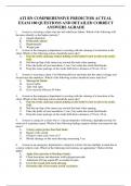 ATI RN COMPREHENSIVE PREDICTOR ACTUAL EXAM 180 QUESTIONS AND DETAILED CORRECT ANSWERS AGRADE