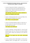 ATI PN COMPREHENSIVE PREDICTOR REAL 180 QUESTIONS AND DETAILED CORRECT