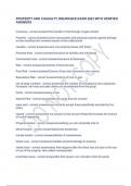 PROPERTY AND CASUALTY INSURANCE EXAM 2023 WITH VERIFIED ANSWERS