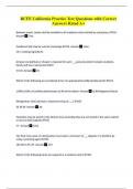 RCFE California Practice Test Questions with Correct  Answers Rated A&plus;