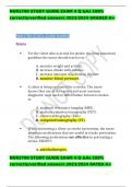 NUR2790 STUDY GUIDE EXAM 4 Q &As 100&percnt; correctly&sol;verified answers 2023&sol;2024 GRADED A&plus;